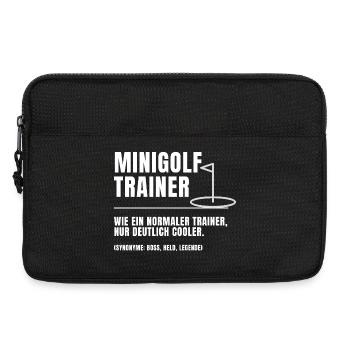 Minigolf Trainer Definition - Laptoptasche 13" - Schwarz - Vorne