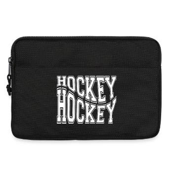 hockey, fan de hockey, hockey sport - Sacoche pour ordinateur portable 13 pouces - noir - Devant