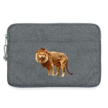 Lion - Laptop bag 13" - heather grey - Front