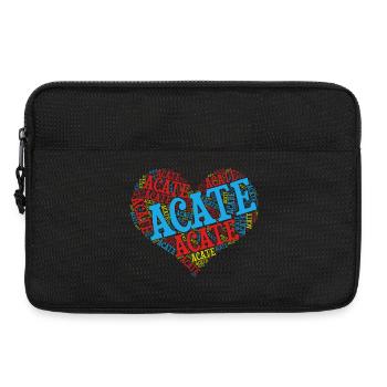 t-shirt Sicilia t-shirt Acate word cloud - Laptop bag 13" - black - Front