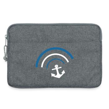 Anker Norddeutschland Seemann Matrose Kapitän - Laptoptasche 13" - Grau meliert - Vorne