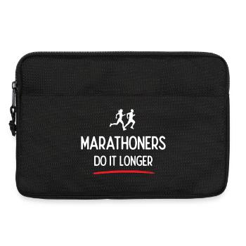 Marathoners Do It Longer - Laptop bag 13" - black - Front