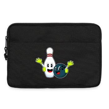 Bowling Bowling Ball Pin - Laptop bag 13" - black - Front