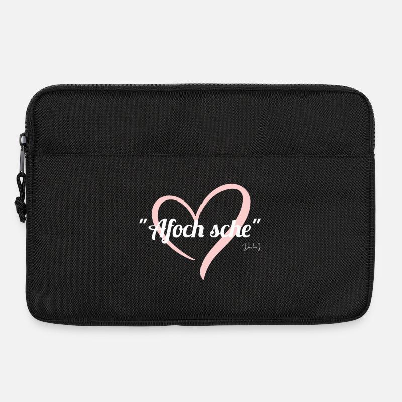 Afoch sche Herz - Laptoptasche 13" - Schwarz