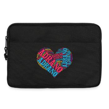 T-shirt Sicile T-shirt Adrano coeur nuage de mots - Sacoche pour ordinateur portable 13 pouces - noir - Devant