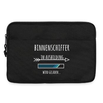 Binnenschiffer Ausbildung Beruf Geschenk - Laptoptasche 13" - Schwarz - Vorne