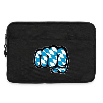 Bayern Flagge Faust Symbol - Laptoptasche 13" - Schwarz - Vorne