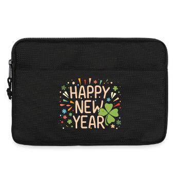 New Year's Joy with Shamrock - Laptop bag 13" - black - Front
