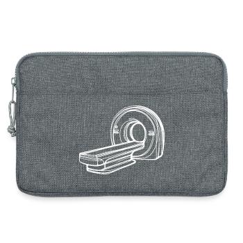 Radiologie-MRT-Scanner One Line Art Manip Radio - Laptoptasche 13" - Grau meliert - Vorne