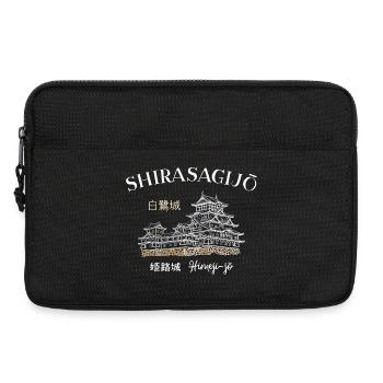 Château de Himeji-jo, Japon, préfecture de Hyogo, dessin - Sacoche pour ordinateur portable 13 pouces - noir - Devant