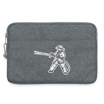 Pompier - Sacoche pour ordinateur portable 13 pouces - gris chiné - Devant