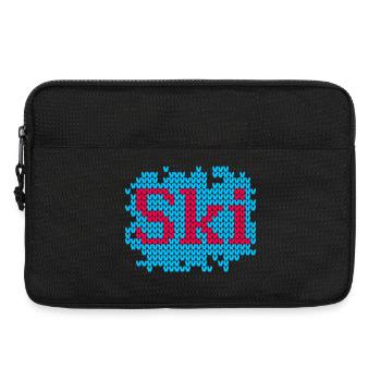 Ski Knit Hut Magic Knit Ski Holiday Fan - Laptop bag 13" - black - Front