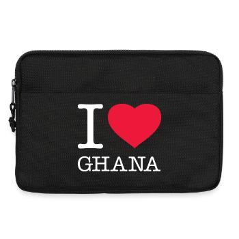 J’AIME LE GHANA - Sacoche pour ordinateur portable 13 pouces - noir - Devant
