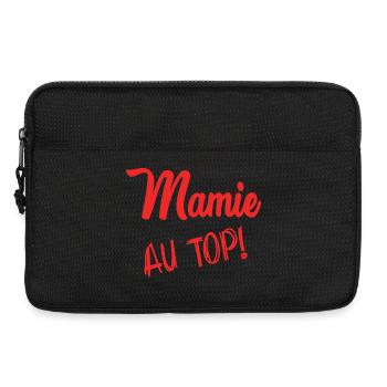 MAMIE. MAMAN. FÊTE DES MÈRES. BONNE FÊTE - Sacoche pour ordinateur portable 13 pouces - noir - Devant
