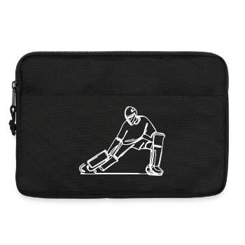 Gardien de but de hockey sur gazon - Sacoche pour ordinateur portable 13 pouces - noir - Devant