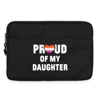 LGBT Pride Month - Stolz auf meine Tochter - Laptoptasche 13" - Schwarz - Vorne