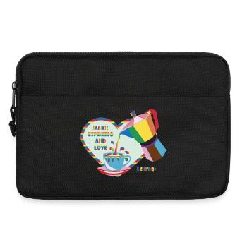 Espresso yourself and love :) - Laptop bag 13" - black - Front
