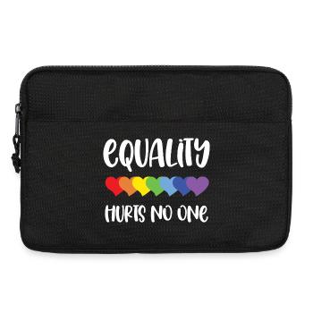 Mois de la fierté LGBT - L’égalité ne fait de mal à personne - Sacoche pour ordinateur portable 13 pouces - noir - Devant