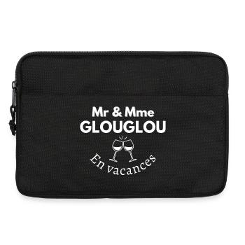 wein, weinliebhaber, rosé, gurgeln - Laptoptasche 13" - Schwarz - Vorne