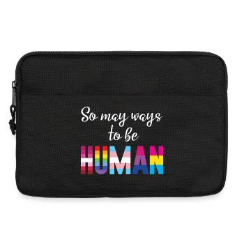 LGBT Pride Month - So Many Ways to Be Human - Laptop bag 13" - black - Front