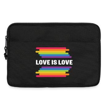 Mois de la fierté LGBT - Love is Love - Sacoche pour ordinateur portable 13 pouces - noir - Devant