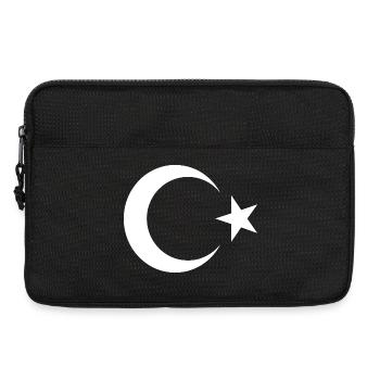 Milli Takim Ay Yildiz Türkisch Flagge DNA - Laptoptasche 13" - Schwarz - Vorne