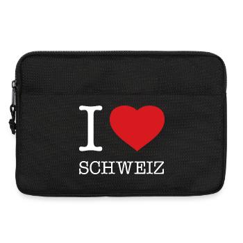 I LOVE SCHWEIZ - Laptoptasche 13" - Schwarz - Vorne