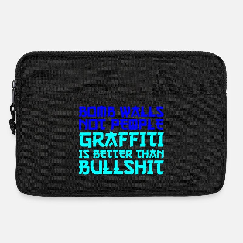 Peace Graffiti - Laptop bag 13" - black