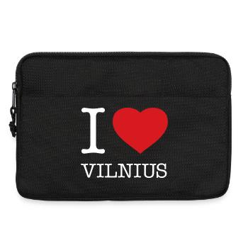 I LOVE VILNIUS Lithuania Litauen - Laptoptasche 13" - Schwarz - Vorne