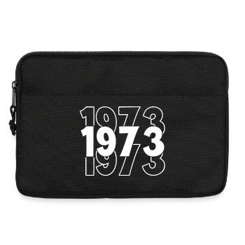 Vintage 70s Numbers in Pop Art Style - Laptop bag 13" - black - Front