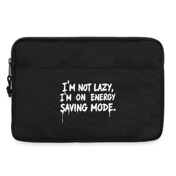 I'm Not Lazy, I'm on Energy-Saving Mode - Laptop bag 13" - black - Front