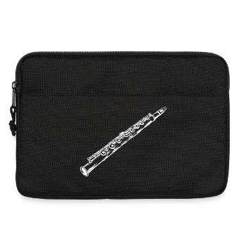 Flute Drawing - Laptop bag 13" - black - Front