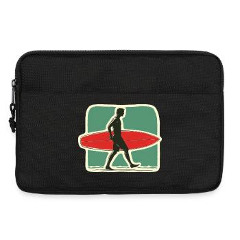 Retro Surfer - Lass die goldenen Tage des Surfens - Laptoptasche 13" - Schwarz - Vorne