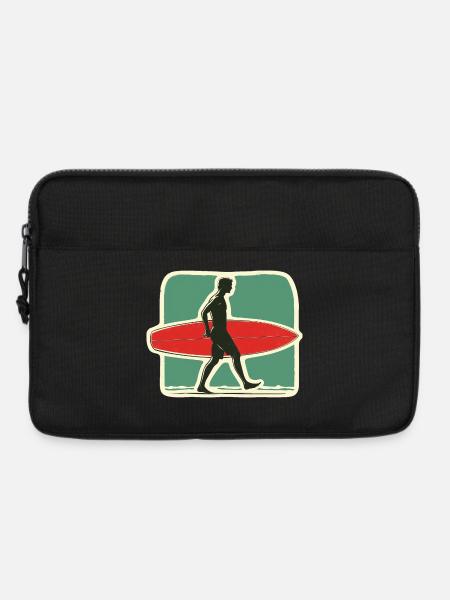 Retro Surfer - Leave the golden days of surfing - Laptop bag 13" - black