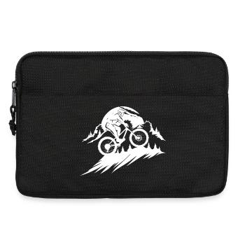 Mountainbiking Skizze - Laptoptasche 13" - Schwarz - Vorne