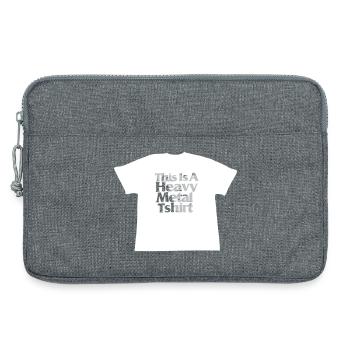 Heavy Metal T-shirt - Sacoche pour ordinateur portable 13 pouces - gris chiné - Devant