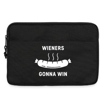 Wieners werden gewinnen | BBQ-Wurst - Laptoptasche 13" - Schwarz - Vorne
