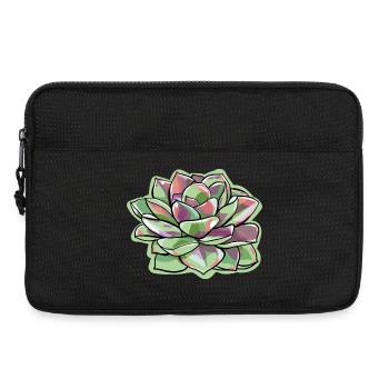 Echeveria Fat Leaf Rosette Succulente - Sacoche pour ordinateur portable 13 pouces - noir - Devant