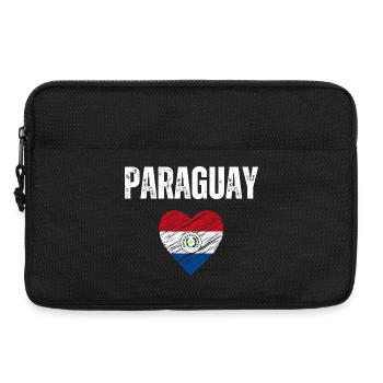 I love Paraguay, flag of Paraguay - Laptop bag 13" - black - Front