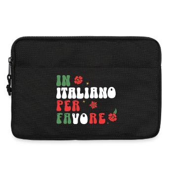In Italiano per Favore - Langue italienne amusante - Sacoche pour ordinateur portable 13 pouces - noir - Devant