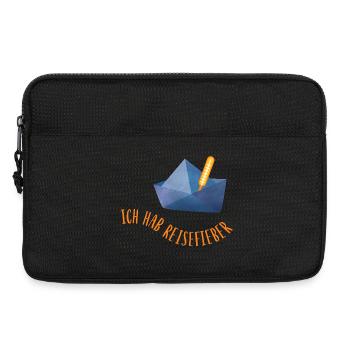 Fièvre de voyage Papier Bateau Vacances Cool Dictons Mer - Sacoche pour ordinateur portable 13 pouces - noir - Devant
