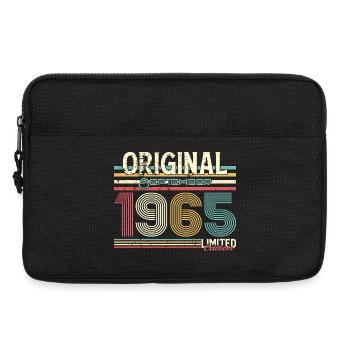 Design rétro de septembre 1965 - Sacoche pour ordinateur portable 13 pouces - noir - Devant