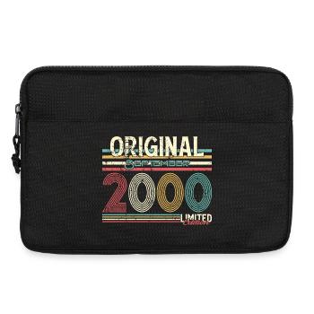 Original September Retro 2000 Design, 25 Jahre - Laptoptasche 13" - Schwarz - Vorne