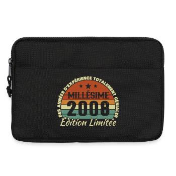 18 Jahre 2008 Vintage Retro Geburtstag - Laptoptasche 13" - Schwarz - Vorne