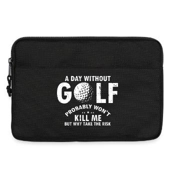 Warning Might Start Talking About Golf Anytime - Laptoptasche 13" - Schwarz - Vorne