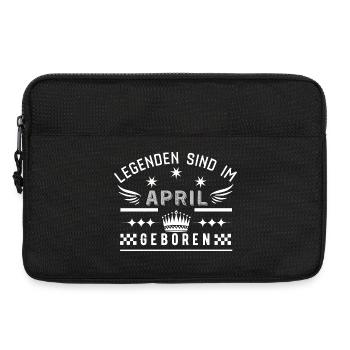 Legenden sind im April geboren-vintage Geburtstag  - Laptoptasche 13" - Schwarz - Vorne