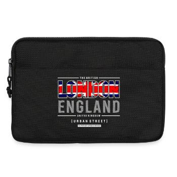 Londres, Angleterre, Urban Street Design - Sacoche pour ordinateur portable 13 pouces - noir - Devant