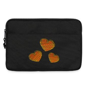 HEART. COUPLE. VALENTINE'S DAY. JUST MARRIED. Bachelorette party. - Laptop bag 13" - black - Front