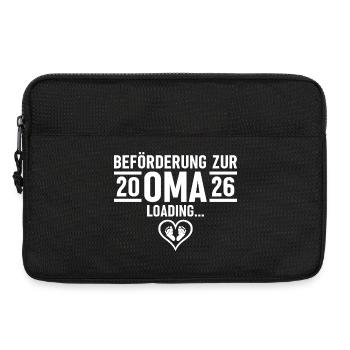 Beförderung zur Oma 2026 - Werdende Großmutter - Laptoptasche 13" - Schwarz - Vorne