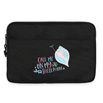 Call me on my Shellphone Meerjungfrau 80er retro - Laptoptasche 13" - Schwarz - Vorne